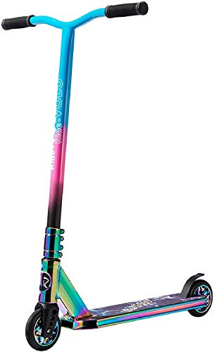 RideVOLO Pro Stunt Scooter with Ultra 5.5'/6.7' Wide Aluminum Deck for 8+ Teens and Adults, Trick Scooter with Aluminum Core Wheel, HIC Compression System, Perfect Freestyle Tricks for Beginners Teens