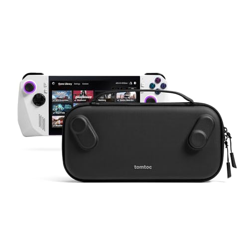 tomtoc Carrying Case Compatible with ASUS ROG Ally, Slim Case, Protective Case, Hard Portable Travel Carrying bag for ASUS ROG Ally Console, Lightweight Case for Travel, Black