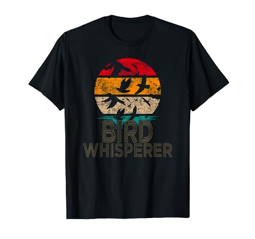 Bird Whisperer Retro Vintage Distressed Bird Watcher T-Shirt