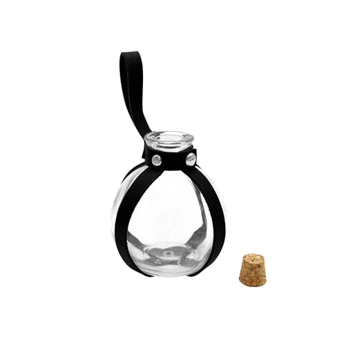 Nicky Bigs Novelties Fantasy Witch Voodoo Wizard Dark Magic Cork Potion Bottle Cosplay Costume Prop (Black)