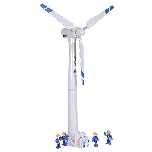 NEXTAKE Wind Turbine Model, 16.53 Inch Large Size Wind Generator Model Windmill Toy Science Kit STEM Experiment Kit with Wind-up Rotatable Blades