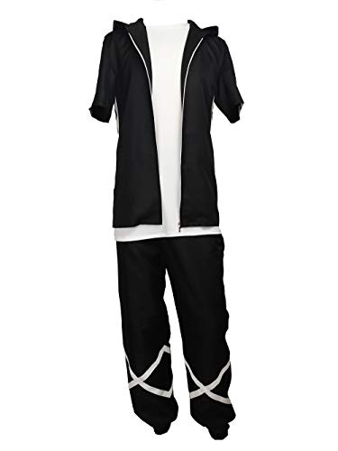 Faihuu sun and moon Guzma team Skull Leader Cosplay Costume (Male XL)