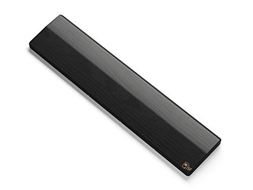 Glorious Wooden Wrist Rest - Full Standard Size - Onyx/Black - Mechanical Keyboard, Wood Ergonomic Palm Rest| 17.5x4 inches/19mm Thick (GV-100-DARK)