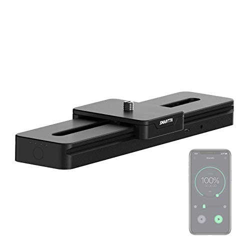 Smartta SliderMini 2 Motorized Camera Slider. Ultra Smooth & Portable. App or Manual Button Control. Video/Time Lapses/Stop Motion/Loop Mode/Curve Mode. 20cm/8” Travel Length. Loading up to 33LB.
