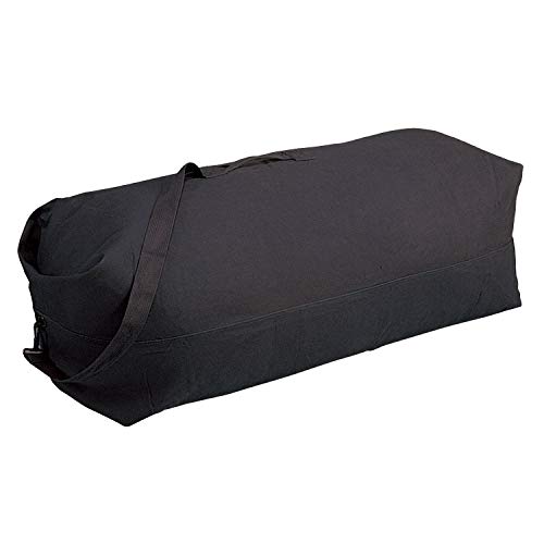 Stansport Top Load Canvas Deluxe Duffel Bag - Black (1206) 50' X 14.5' X 14.5'