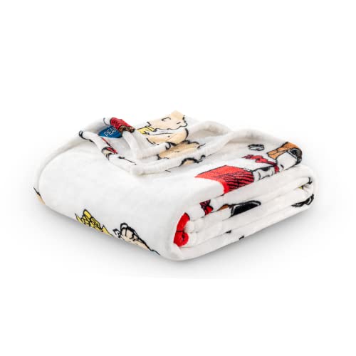 Berkshire Blanket Peanuts VelvetLoft Cute Character Snoopy Plush Throw Blanket,Peanuts Gang,Throw 55 in x 70 in (Official Peanuts Product)