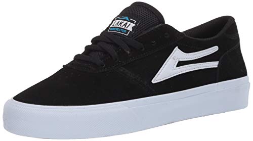 Lakai Limited Footwear Mens Manchester Skate Shoe, Black Suede,10.5