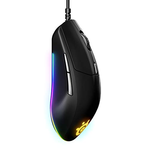 SteelSeries Rival 3 Gaming Mouse - 8,500 CPI TrueMove Core Optical Sensor - 6 Programmable Buttons - Split Trigger Buttons - Brilliant Prism RGB Lighting, Ergonomic, Black