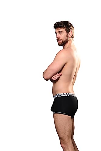 Andrew Christian ALMOST NAKED Cotton Boxer, Black, X-Large