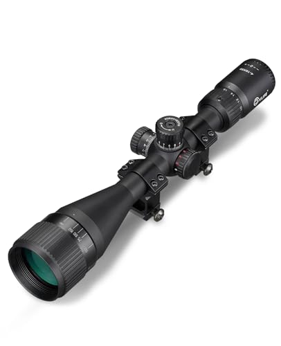 CVLIFE EagleFeather 4-16X50 AO Rifle Scope, Long Range Scope with Red/Green Illuminated Mil-dot Reticle and Front Parallax Adjustment, 1 inch Tube