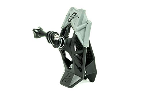 Dango Design Gripper Mount - Universal Clamp Mount for Action Cameras, Use as a Mount on Motorcycle, Powersports Helmets & More (Stealth Black)