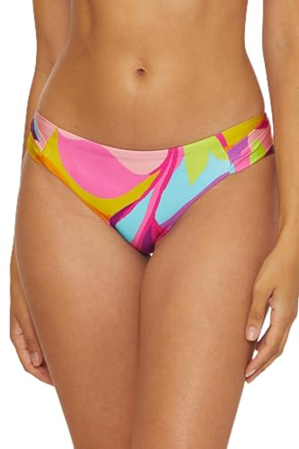 Trina Turk Women's Standard Lilleth Hipster Bikini Bottom, Floral Print, Cheeky Coverage, Swimwear Separates, Multicolor