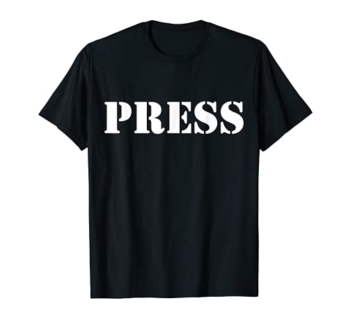 PRESS for Correspondent, Reporter, Easy Halloween Costume T-Shirt
