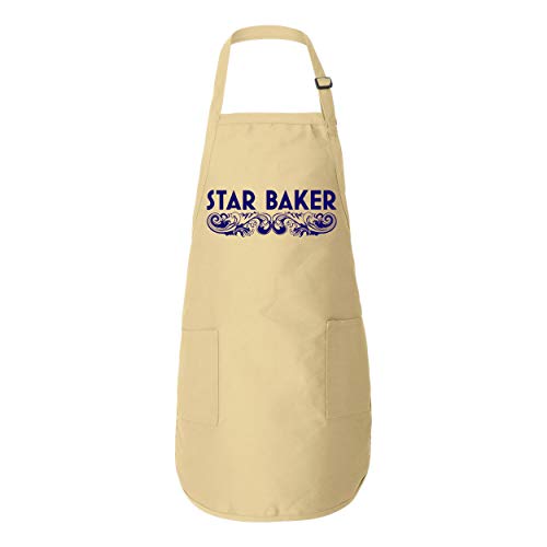 Donkey Tees Star Baker Apron - Amateur Baker American British Baking Show Pastry Chef Gift Kitchen Apron