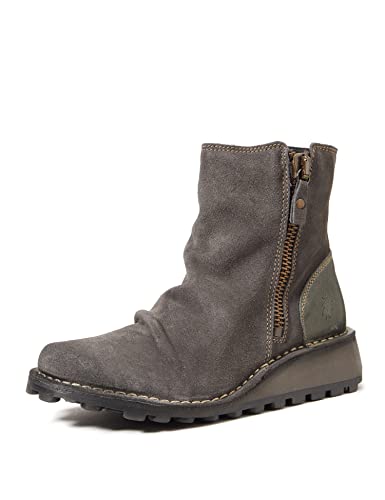 FLY London Women's MONG944FLY Ankle Boot, Diesel Oil Suede/Rug, 40 M EU (9-9.5 US)