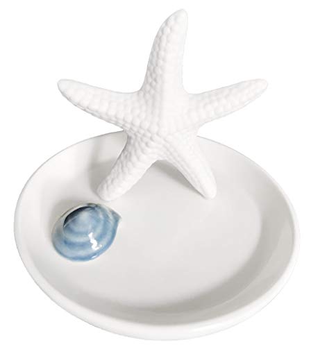 Ceramics Starfish/Coral/Sea Horse/Boat Anchor Tray Ring Dish Jewelry Dish Trinket Tray Dish Holder