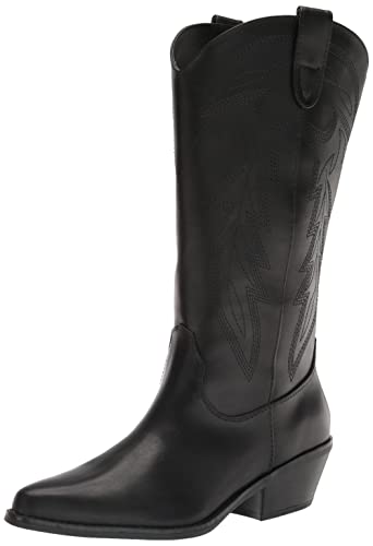 Madden Girl Women's Redford Western Boot, Black Paris, 10