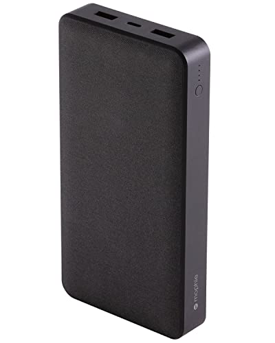 mophie Powerstation XXL Power Bank - 20,000 mAh Large Internal Battery, (2) USB-A Ports and (1) 18W USB-C PD Fast Charging Input/Output Port, Travel-Friendly, Includes USB-A to USB-C Power Cord