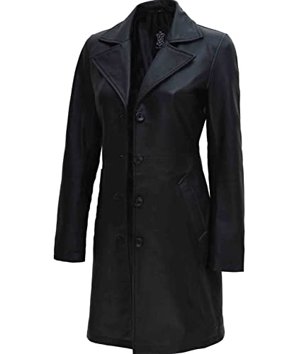 Blingsoul Womens Leather Coats - Women Leather Jackets Black | [1514274] Btmn Black, L