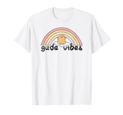 Gudetama Gude Vibes Good Vibes Rainbow T-Shirt