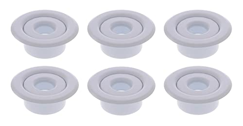 Metal Magery IPS Fire Sprinkler Escutcheon Head Plate 2 Piece Cover Ring White 1/2' Pack of 6