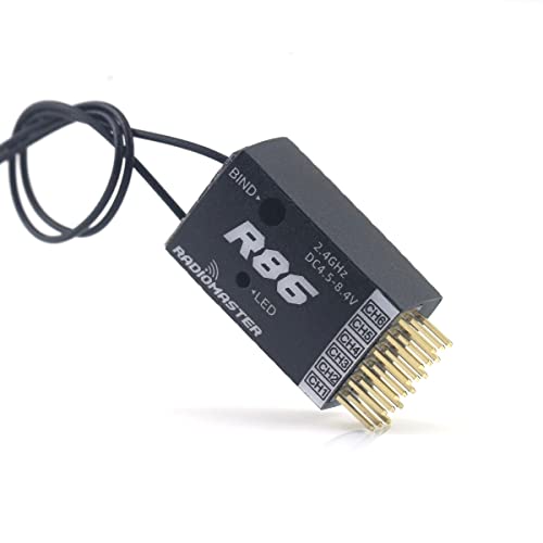 RadioMaster R86 6CH Receiver PWM SBUS Format Compatible with FrSky D8 for Radiomaster Transmitters RC FPV Drone