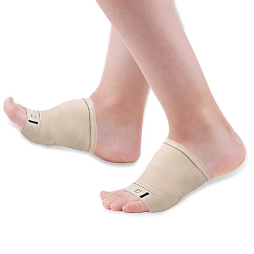 MARS WELLNESS Metatarsal Compression Arch Support Sleeve - Cushioned Gel Foot Sleeves - Flat Feet, Plantar Fasciitis, Foot Pain Relief, Heel Spurs - One Size Fits All - 1 Pair