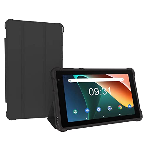 NOVOJOY 7 Inch Tablet, Tablet with Case, Android 11 Tablet PC, 32GB Storage 2GB RAM Tablets Quad-Core Processor Android 11 Tablet PC Dual Camera, WiFi, BT Computer Tablet.(with Tablet Cover)