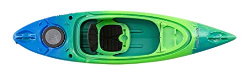 Perception Flash 9.5 | Sit Inside Kayak for Fishing and Fun | Two Rod Holders | Multi-Function Dash | 9' 6' | Earth (9331900190)
