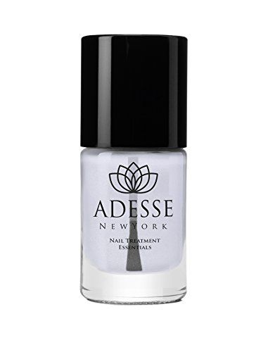 Adesse New York Organic Infused Nail Treatment, Base Coat Nail Polish, Protects & Brightens Discolored Nails- Tea Extract, Keratin Protein, Bamboo extract, and Vitamin E- 11 ml (Brightening Base Coat)