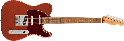 Fender Player Plus Nashville Telecaster Electric Guitar, with 2-Year Warranty, Aged Candy Apple Red, Pau Ferro Fingerboard