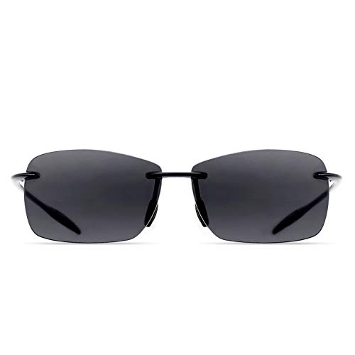 JULI Sports Sunglasses for Men Women Tr90 Rimless Frame for Running Fishing Golf Surf Driving(Nylon Polarized)