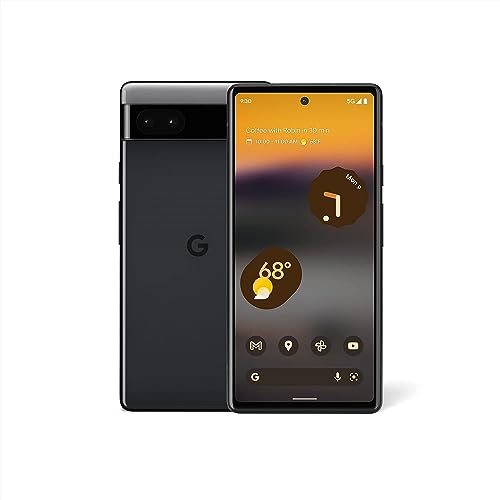 Google Pixel 6a - 5G Android Phone - Unlocked Smartphone with 12 Megapixel Camera and 24-Hour Battery - Charcoal