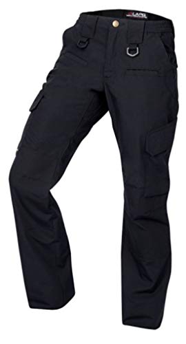 LA Police Gear Women's Operator Tactical Pant, Elastic Waistband Uniform Cargo Pants for Women, Ladies' Durable Work Pants - Navy - 12 - Regular