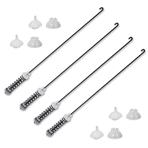 4Pcs Washer Suspension Rod Kit Replaces For Amana NTW4605EW0 NTW4516FW1 NTW4516FW2 NTW4516FW3, Whirlpool WTW4800BQ0 WTW4800BQ1 WET4027HW0 WTW4616FW2 WTW4815EW0 WTW4815EW1 WTW4816FW1 WTW4816FW2 Washer