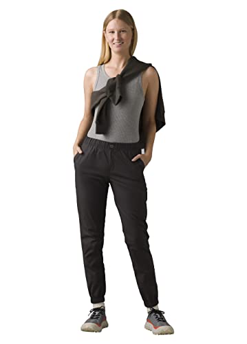 prAna Women's Standard Double Peak Jogger, Charcoal, 4