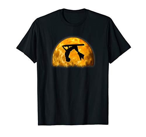 Bodyboard Sunset Silhouette Moon Rise Bodyboarder Gift T-Shirt