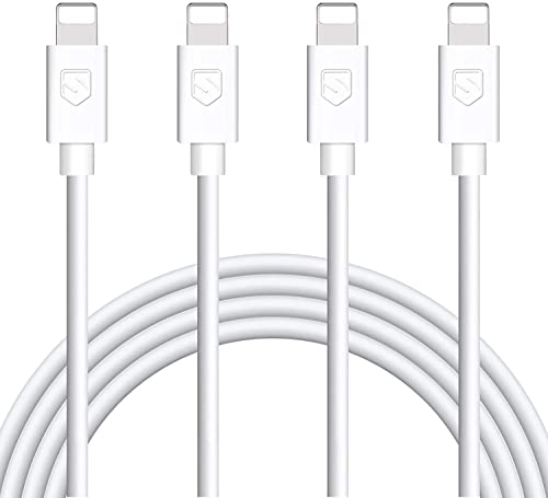 iPhone Charger, 4Pack 6FT Lightning to USB Charging Cable Cord Compatible with iPhone 14 13 12 11 Pro 11 XS MAX XR X 8 8Plus 7 7Plus 6 6Plus 6S 6SPlus 5 5S SE (S-06WH)