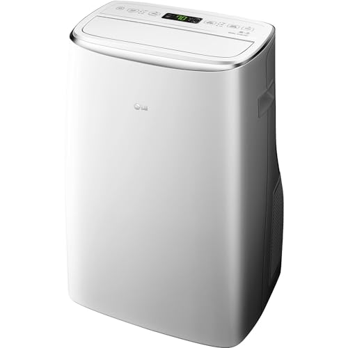 LG LP1419IVSM White 500 Sq. Ft Dual Inverter Portable Air Conditioner Unit for Medium, Bedroom, Office, Kitchen, Dining Room, 115V, Cools, 3 Speeds, 24-Hour Timer, with Wi-Fi Control and Remote