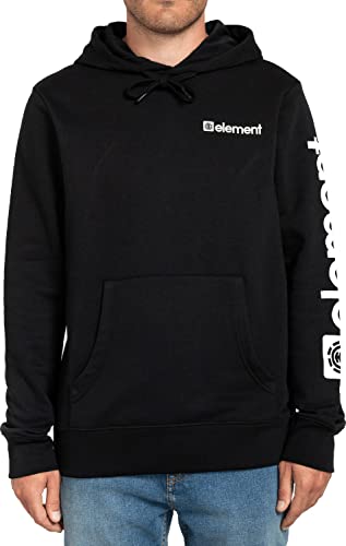 Element Men's Joint Pullover Hoodie Sweatshirt, Flint Black, Large