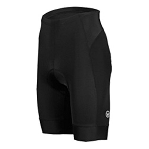 CANARI Men's Arrow Short for Cycling and Fitness with Prince Chamois Pad, Black, Medium