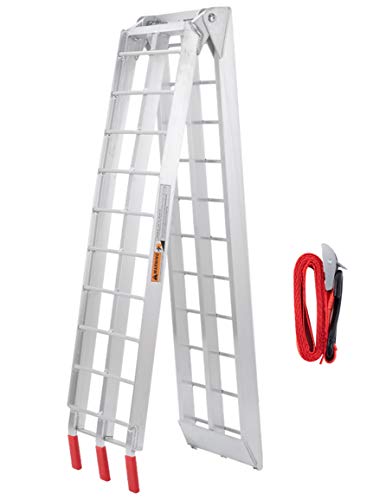 VENDAV Motorcycle Ramp for Pickup Trucks 7.5FT Folding Aluminum Dirt Bike Ramp,750 lbs Capacity ,PC.