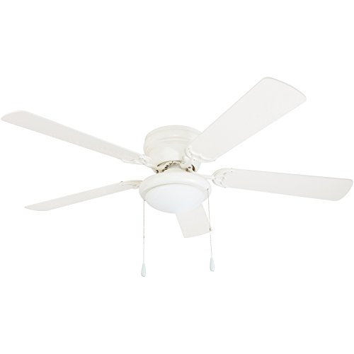 Portage Bay 50254 Hugger 52' White West Hill Ceiling Fan with Bowl Light Kit