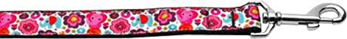 Mirage Pet Products Elephant Elefun Nylon Dog Leash 5/8 inch Wide 4ft Long