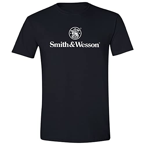 Smith & Wesson Men’s T-Shirt, Official Graphic Shirt, Medium, Black
