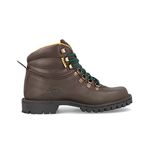 JIM GREEN Razorback Boots for Men Lace-Up Water Resistant Full Grain Leather Work or Hiking Boot (Brown, 9.5)
