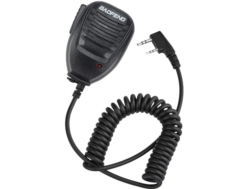Baofeng BF-S112 Two Way Radio Speaker,Black, Auxiliary