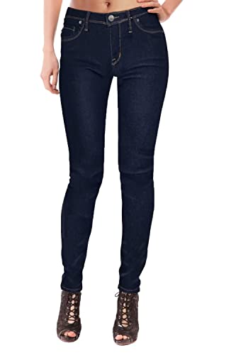 Hybrid & Company Womens Super Comfy Stretch Denim 5 Pocket Jean P22880SK Indigo 3 Short