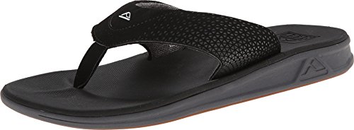 Reef Men's Sandals, Reef Rover, Black, 10