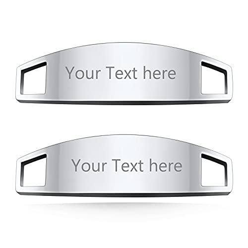 Custom4U Custom Shoe Lace Tag Shoelace Charms Tags Personalized Gift for Runner